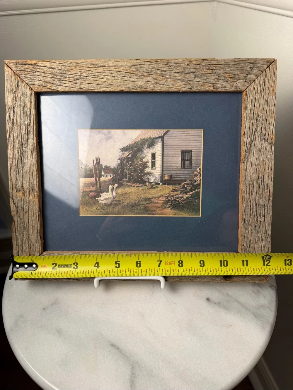 Vintage 1985 Burton Dye Geese Farmhouse Print